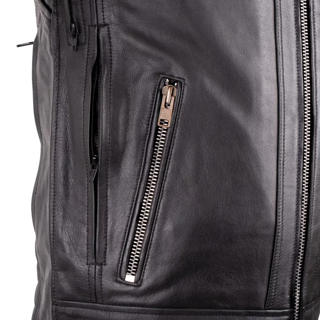 Leather Motorcycle Jacket W-TEC Murayo II - Black