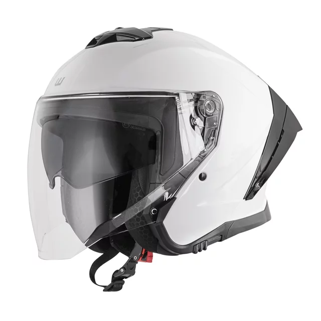 Motorcycle Helmet W-TEC Voltik - Matte Black - White