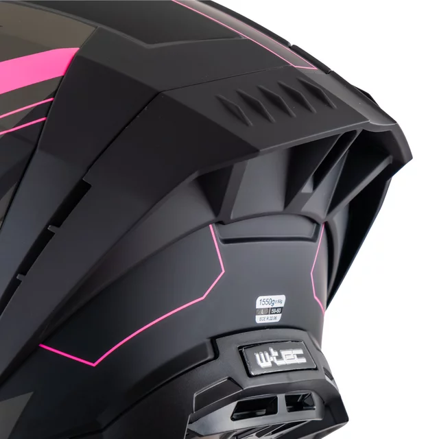 Motorcycle Helmet W-TEC Voltik Shockrose - Pink