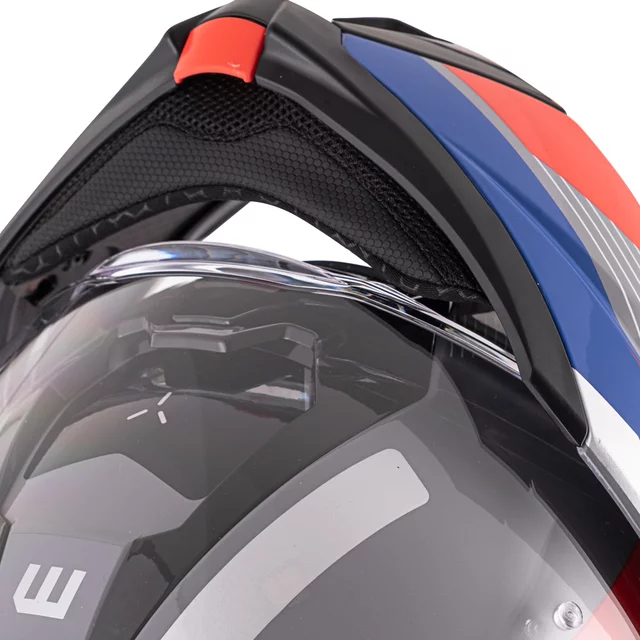 Flip-Up Motorcycle Helmet W-TEC Zoroz P/J - Matt Black-Fluo Pink