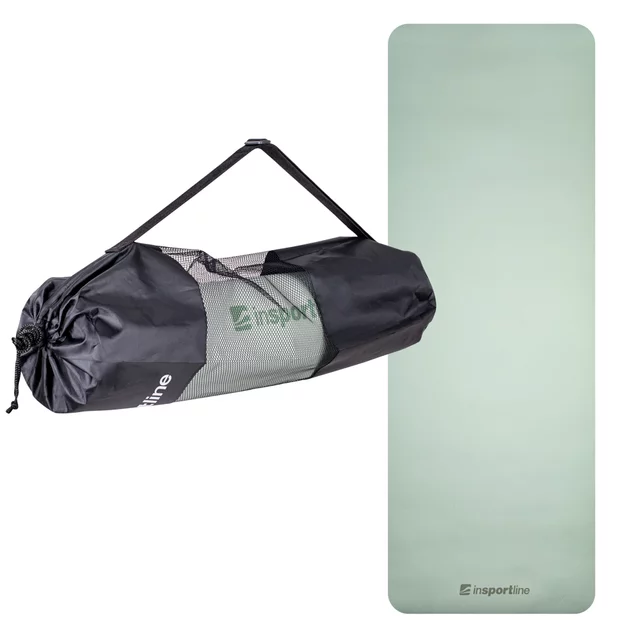 Exercise Mat inSPORTline EVA 173 x 60 cm - Reflective Green - mentolová