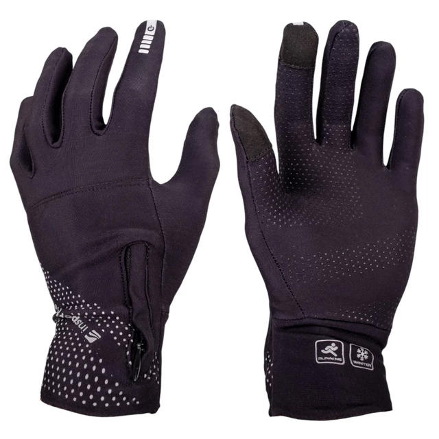 Running Gloves inSPORTline Navistos - Black - Black
