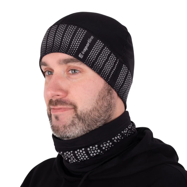 Reflective Sports Beanie inSPORTline Terrades - Black