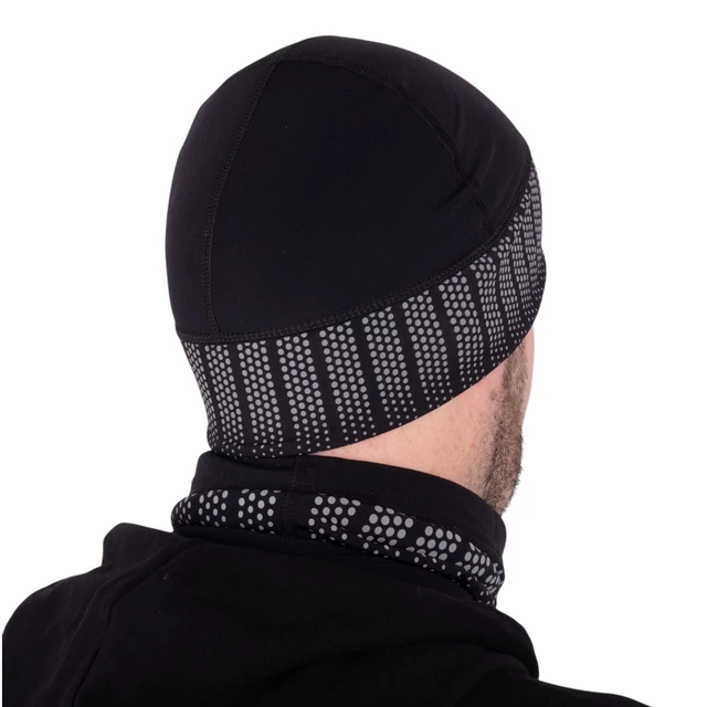 Reflective Sports Beanie inSPORTline Terrades - Black