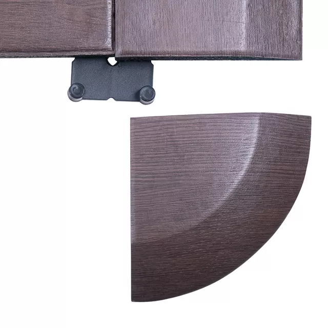 Heavy-Duty Floor Mat inSPORTline Luxteko Waffle 100 x 100 x 2 cm - Wood