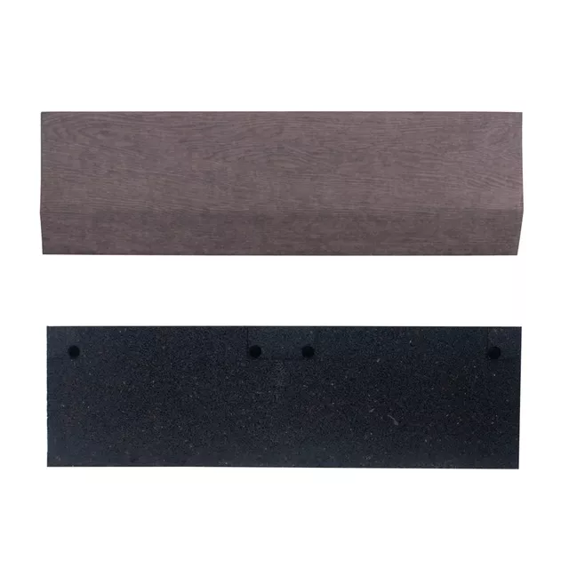 Ramp Piece for Luxteko Waffle Floor Mats 2 cm – 1 Pc. - Wood - Wood