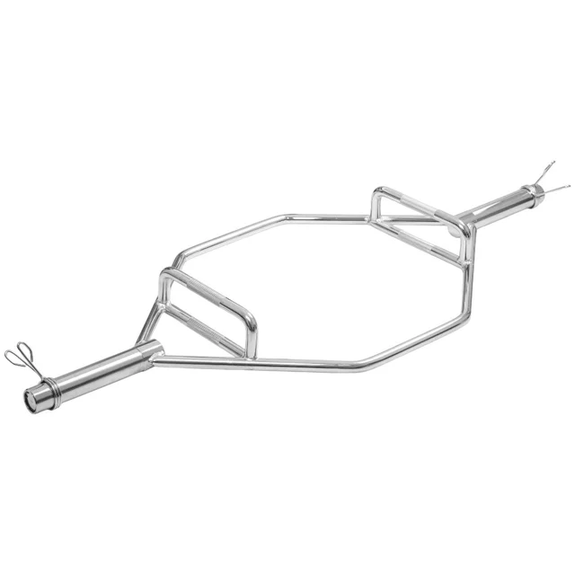 Hex Olympic Barbell inSPORTline Hexlif 140 cm / 50 mm – 21.8 kg, 200 kg Capacity, with Collars