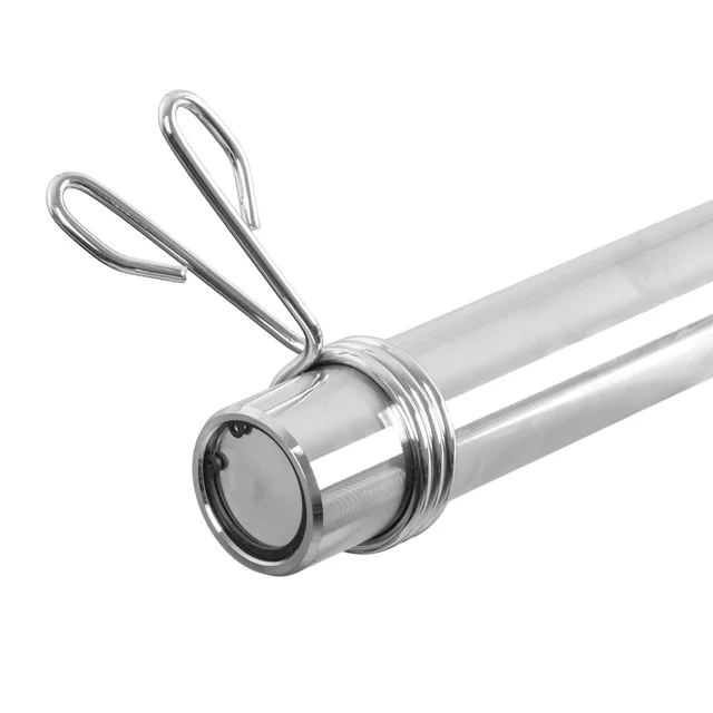 Hex Olympic Barbell inSPORTline Hexlif 140 cm / 50 mm – 21.8 kg, 200 kg Capacity, with Collars
