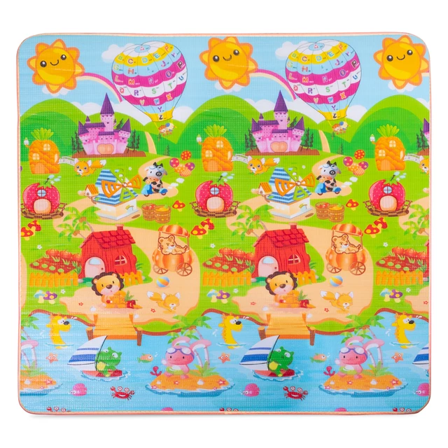 Roll-Up Children’s Mat inSPORTline Lhotino 200 x 180 x 1.5 cm - Řeka/Oceán