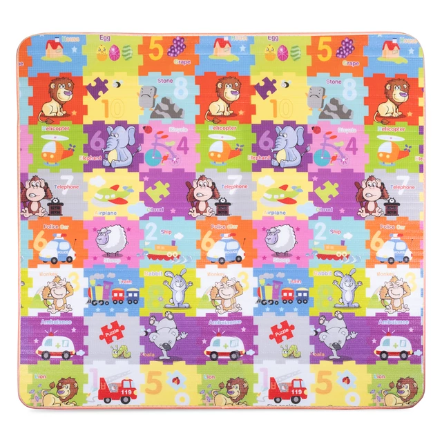 Roll-Up Children’s Mat inSPORTline Lhotino 200 x 180 x 1.5 cm - Řeka/Oceán