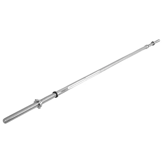 Straight Weightlifting Barbell inSPORTline Welenorty 220 cm / 30 mm with Threaded Ends and Collars