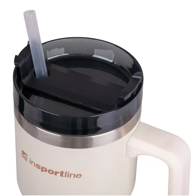 Insulated Travel Mug inSPORTline Teasara 600 ml - Beige