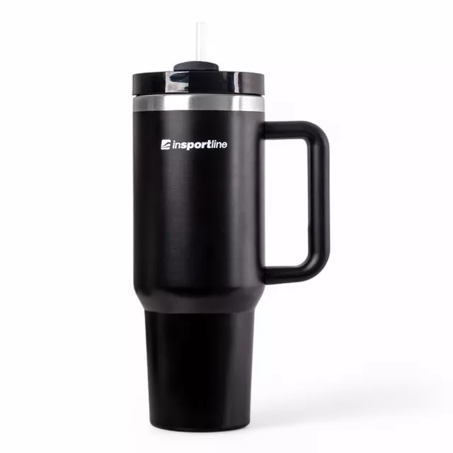 Insulated Travel Mug inSPORTline Misakafi Tumbler 1,200 ml - Black - Black
