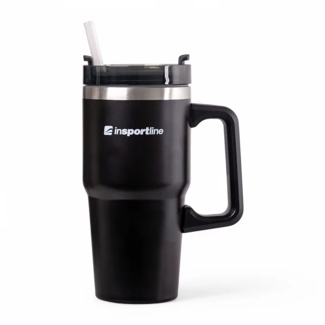 Insulated Travel Mug inSPORTline Teasara 600 ml - Beige - Black