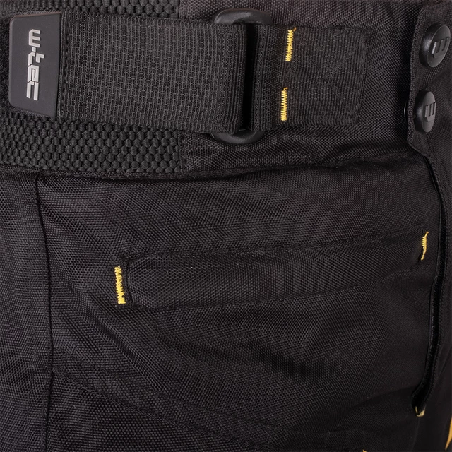 Men’s Summer Motorcycle Pants W-TEC Toranio - Black-Yellow