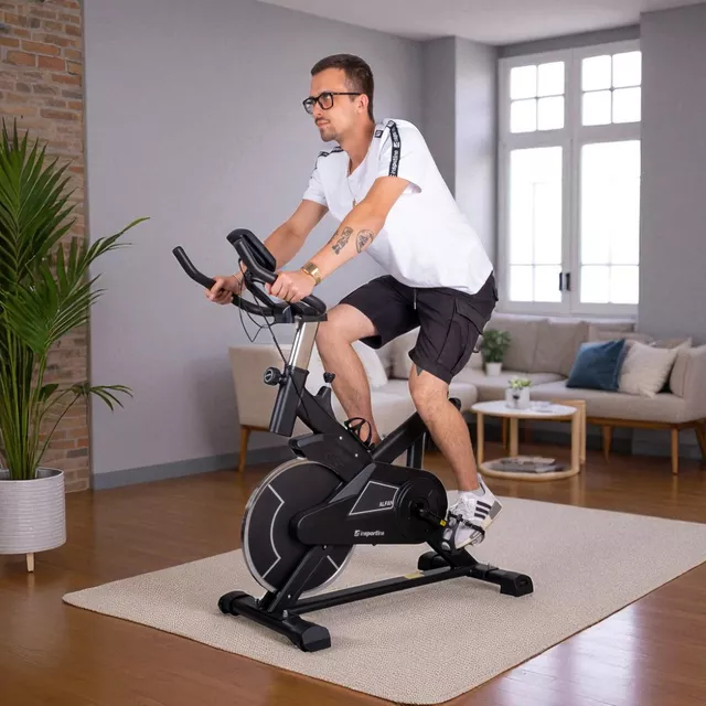 Spin Bike inSPORTline Alfan - Black-Red