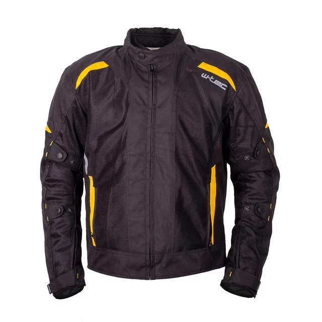Men’s Summer Motorcycle Jacket W-TEC Tosheck - Black-Yellow - Black-Yellow