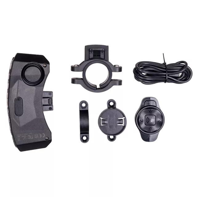 Rear Bike Light w/ Alarm & Turn Signals inSPORTline Suryah