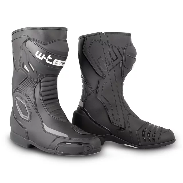 Motorcycle Boots W-TEC Rison EVO - Black - Black