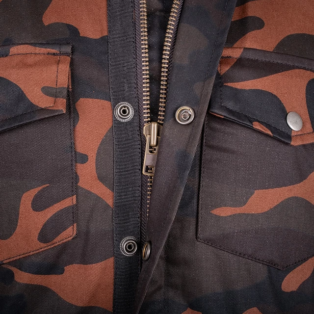 Motorcycle Shirt BOS Lumberjack - Dark Camo