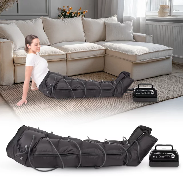 Air Compression Massage System inSPORTline Compisimo w/ Unisex Compression Pants – 6 overlapping air chambers