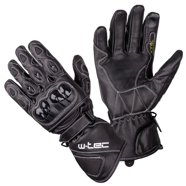W-TEC motorcycle gloves SUPREME TWG-171 - Black - Black