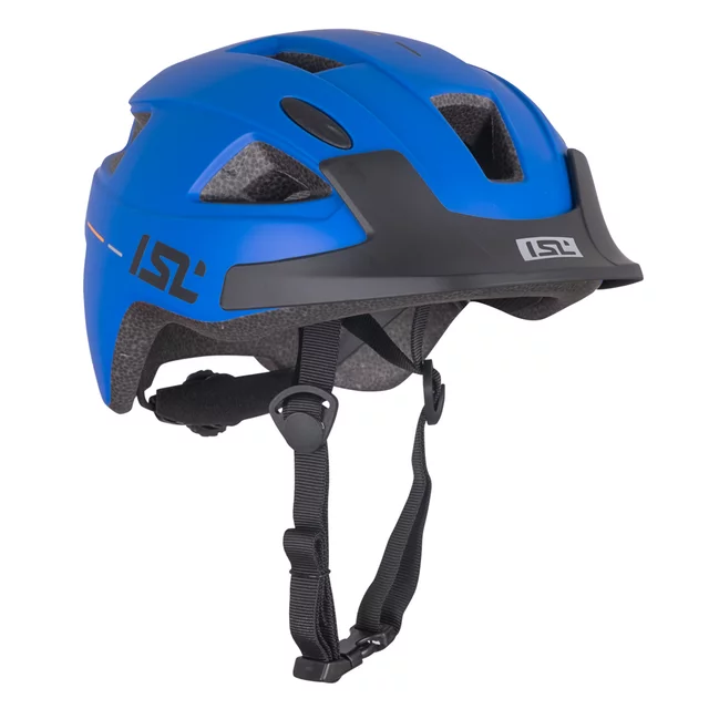 Children’s Bike Helmet w/ LED Light ISL Lumiro - Neon Yellow - Racer Blue