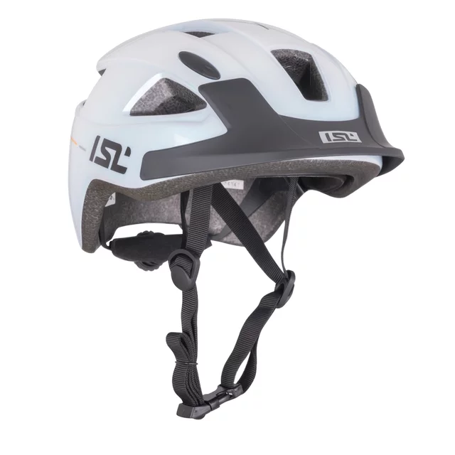 Children’s Bike Helmet w/ LED Light ISL Lumiro - Neon Yellow - Pearl White