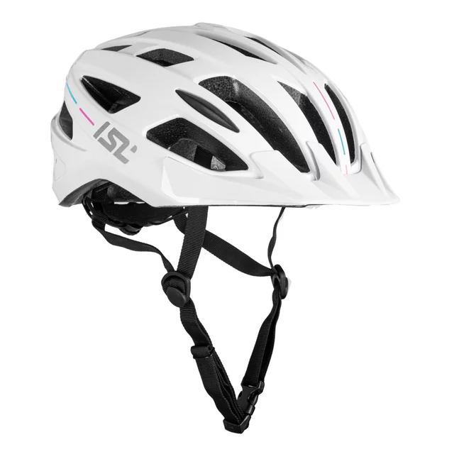 Bike Helmet ISL Windsor - Glossy White/Titanium Grey - Glossy White/Dusted Pink