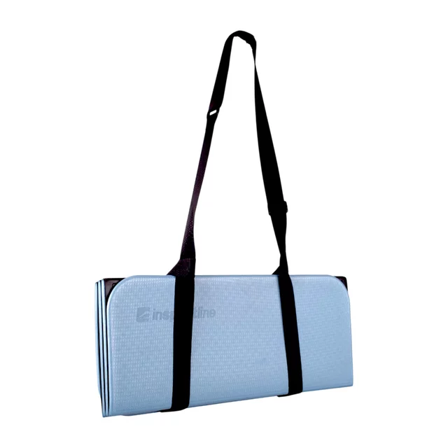 Foldable Exercise Mat inSPORTline Misette 180 x 61 x 0.8 cm - Blue-Black