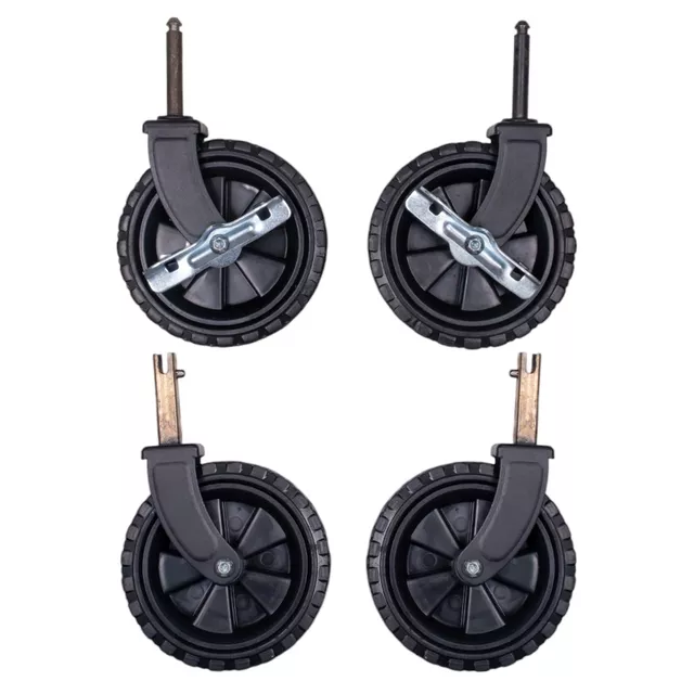 Replacement Wheels for Utility Wagon 12 x 3 cm (4.7 x 1.2 inches) – 4 Pcs.