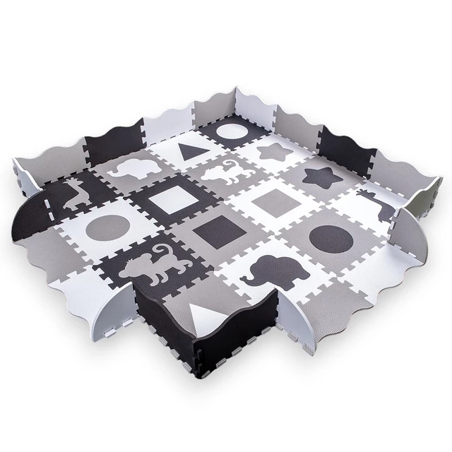 Foam Puzzle Playmat w/ Playpen inSPORTline Trastino 30 x 30 x 1 cm, 36 Pieces