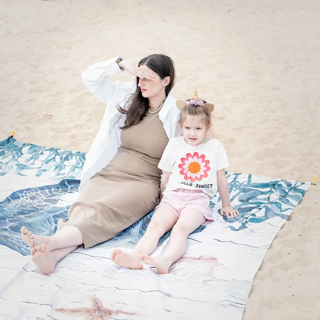 Picnic Blanket inSPORTline Maritino 208 x 197 cm - Ocean Life
