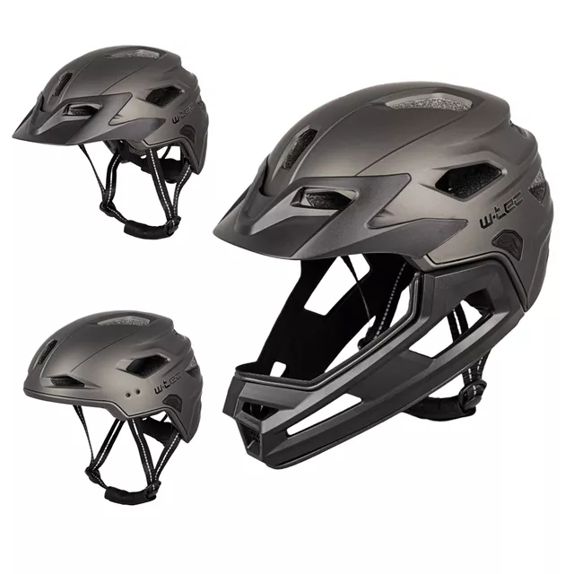 Junior Downhill Helmet W-TEC Estreito - Magic Matt Black