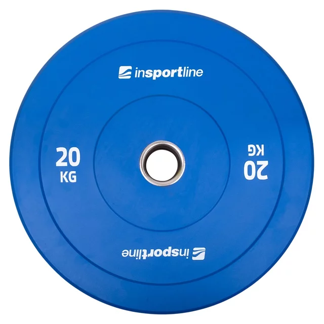 Rubber Weight Plate Set inSPORTline Bumper Plate Go 2 x 5-25 kg 50 mm