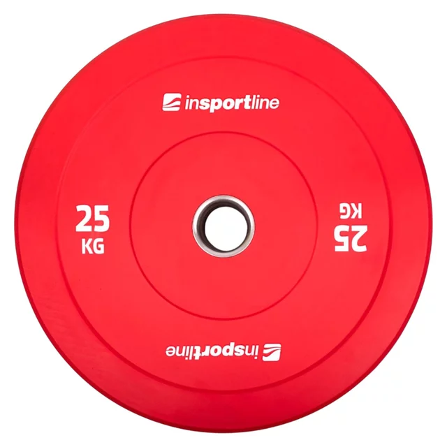 Rubber Weight Plate Set inSPORTline Bumper Plate Go 2 x 5-25 kg 50 mm