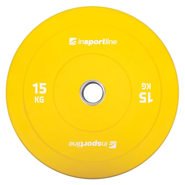 Rubber Weight Plate Set inSPORTline Bumper Plate Go 2 x 5-25 kg 50 mm
