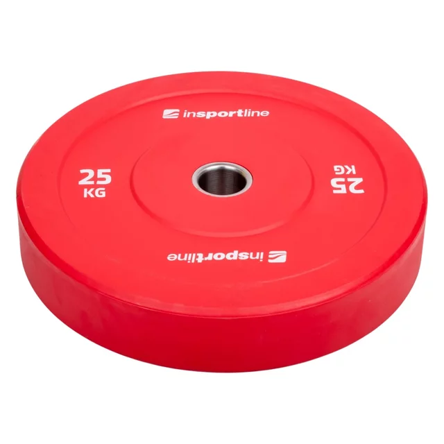Rubber Weight Plate Set inSPORTline Bumper Plate Go 2 x 5-25 kg 50 mm