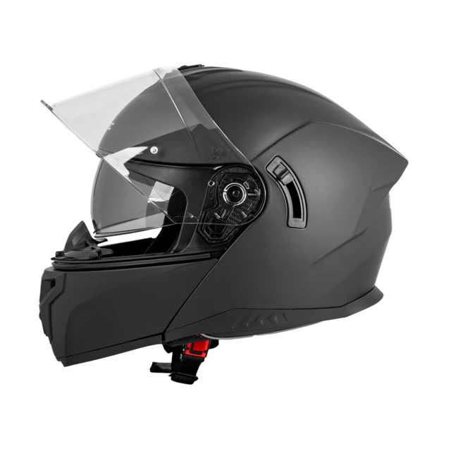 Flip-Up Motorcycle Helmet W-TEC Benidor - Matte Black