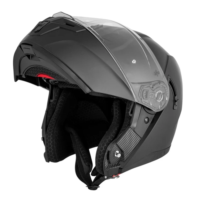 Flip-Up Motorcycle Helmet W-TEC Benidor - Matte Black