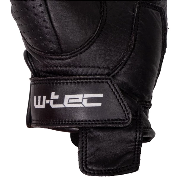 Leather Summer Motorcycle Gloves W-TEC Black Heart Darios - Black