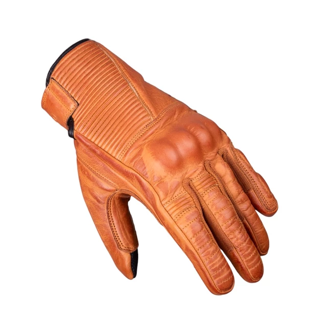 Leather Motorcycle Gloves W-TEC Kruegero - Brown