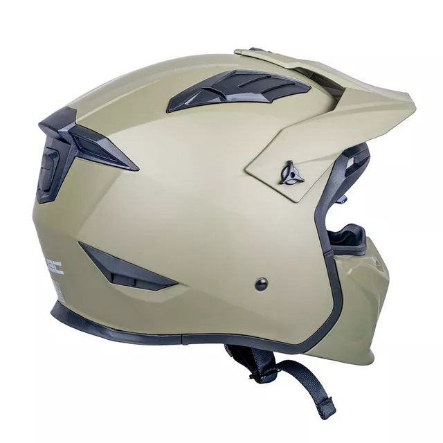 Modular Motorcycle Helmet W-TEC Badalone Army - béžová matná