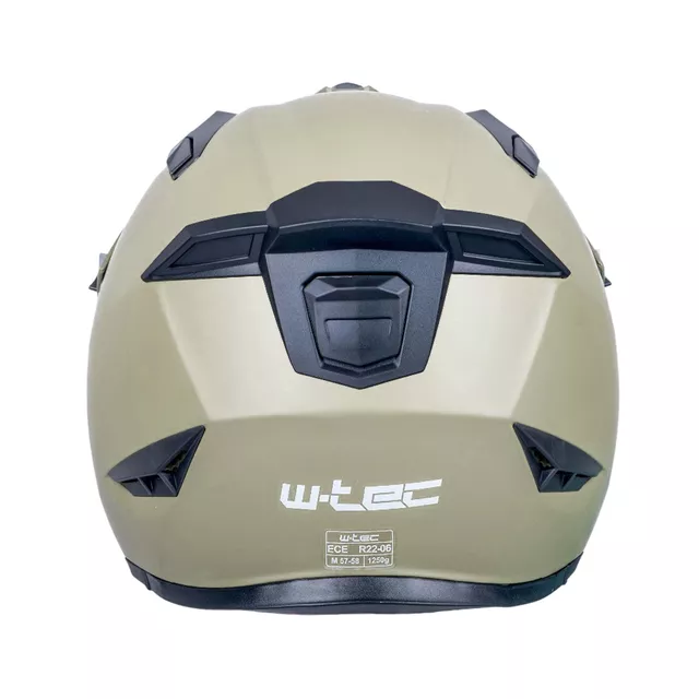 Modular Motorcycle Helmet W-TEC Badalone Army - béžová matná