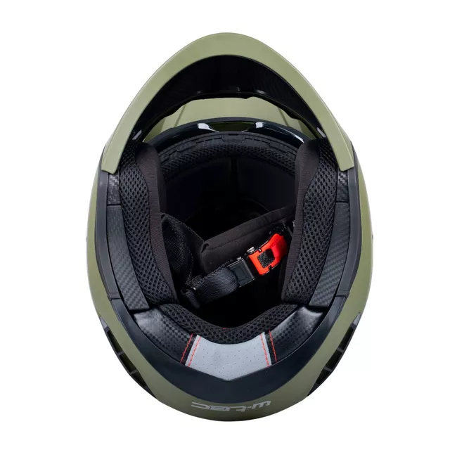 Modular Motorcycle Helmet W-TEC Badalone Army - béžová matná