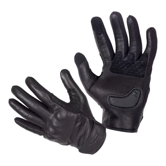 Motorcycle Gloves W-TEC Black Heart Ravenero - Black - Black