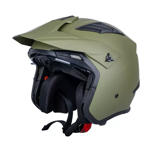 Modular Motorcycle Helmet W-TEC Badalone Army - béžová matná