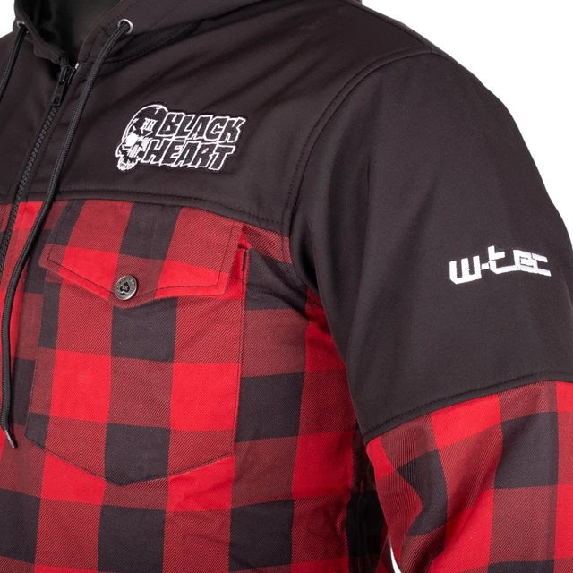 Softshell Jacket W-TEC Black Heart Rozzer - Red-Black