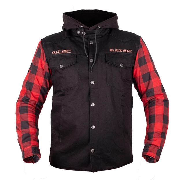 Motorcycle Jacket W-TEC Black Heart Radikaal - Red-Black