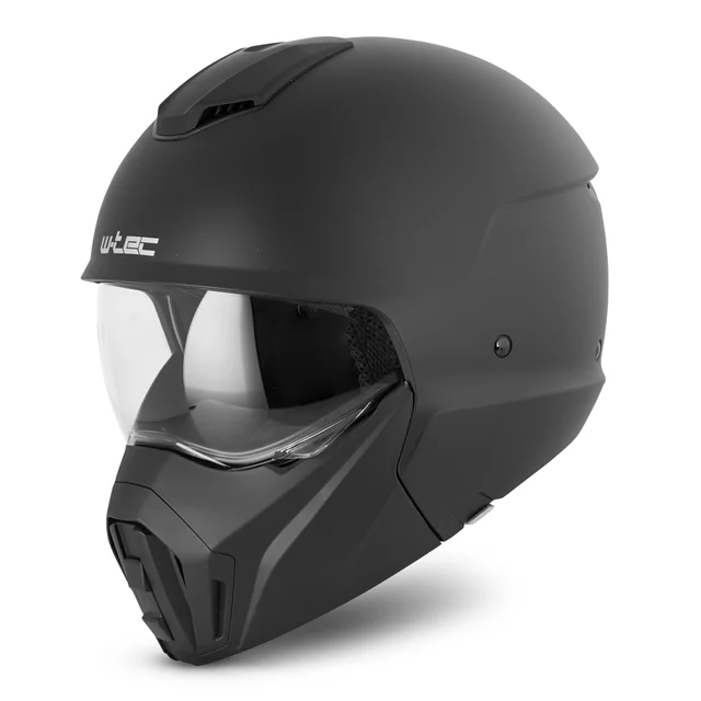 Modular Motorcycle Helmet W-TEC Satalone - Black Matt